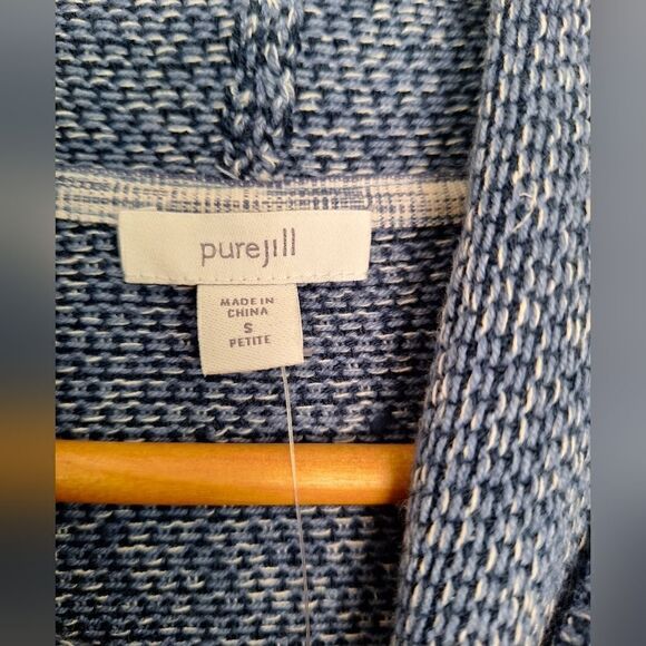 Pure Jill cotton blue sweaters sizec S/P - Picture 2 of 7